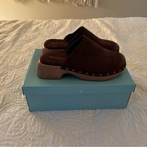 Pierre Dumas Dark Brown Women's Mules